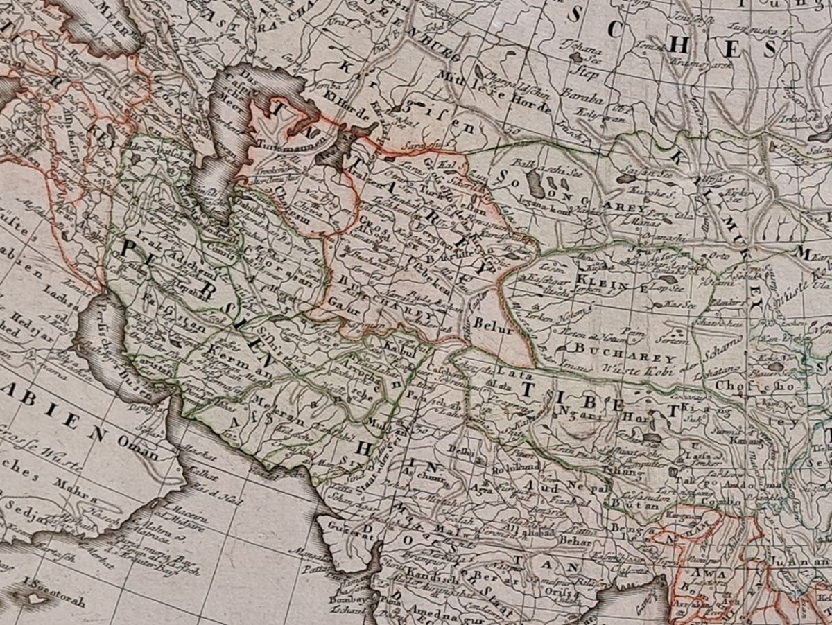Excerpt from the 1793 map by F.G. Güsselfeld