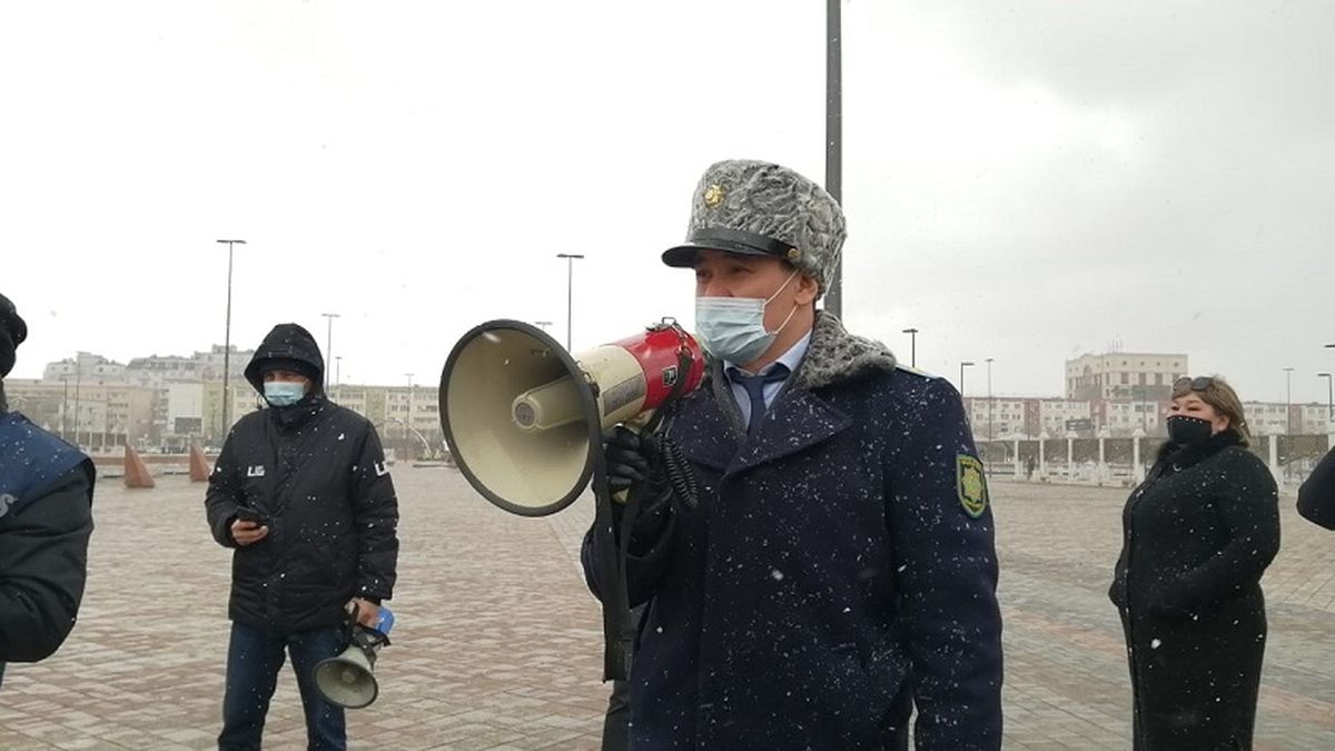 Митинг в Атырау