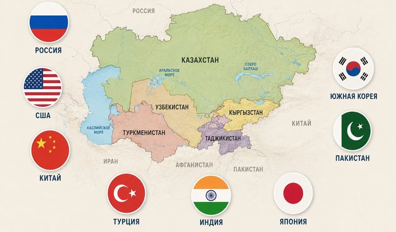 Геополитический выбор Центральной Азии между Россией, Китаем и Западом