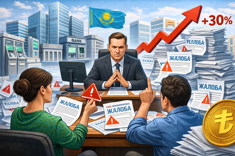 Число жалоб казахстанцев на финорганизации увеличились почти на треть