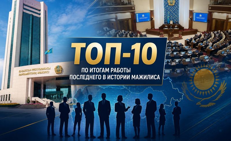 ТОП-10 по итогам работы последнего в истории Мажилиса