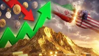 Золото дорожает из-за новой эскалации на Ближнем Востоке
