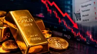 Золото дешевеет из-за роста инфляции